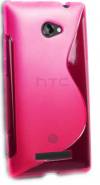 Θήκη TPU Gel S-Line για HTC Windows Phone 8X Λαμπερό Ροζ (OEM)